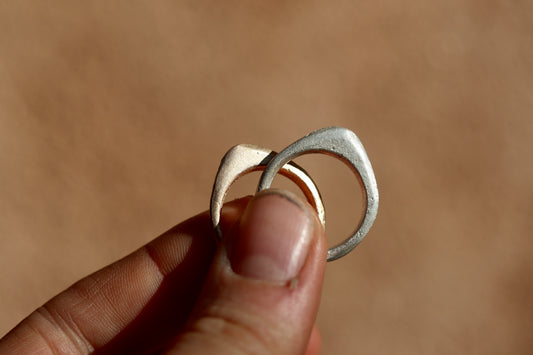 "Artemis" Organic Stacking Ring. Made to Order